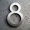 modern house numbers 8