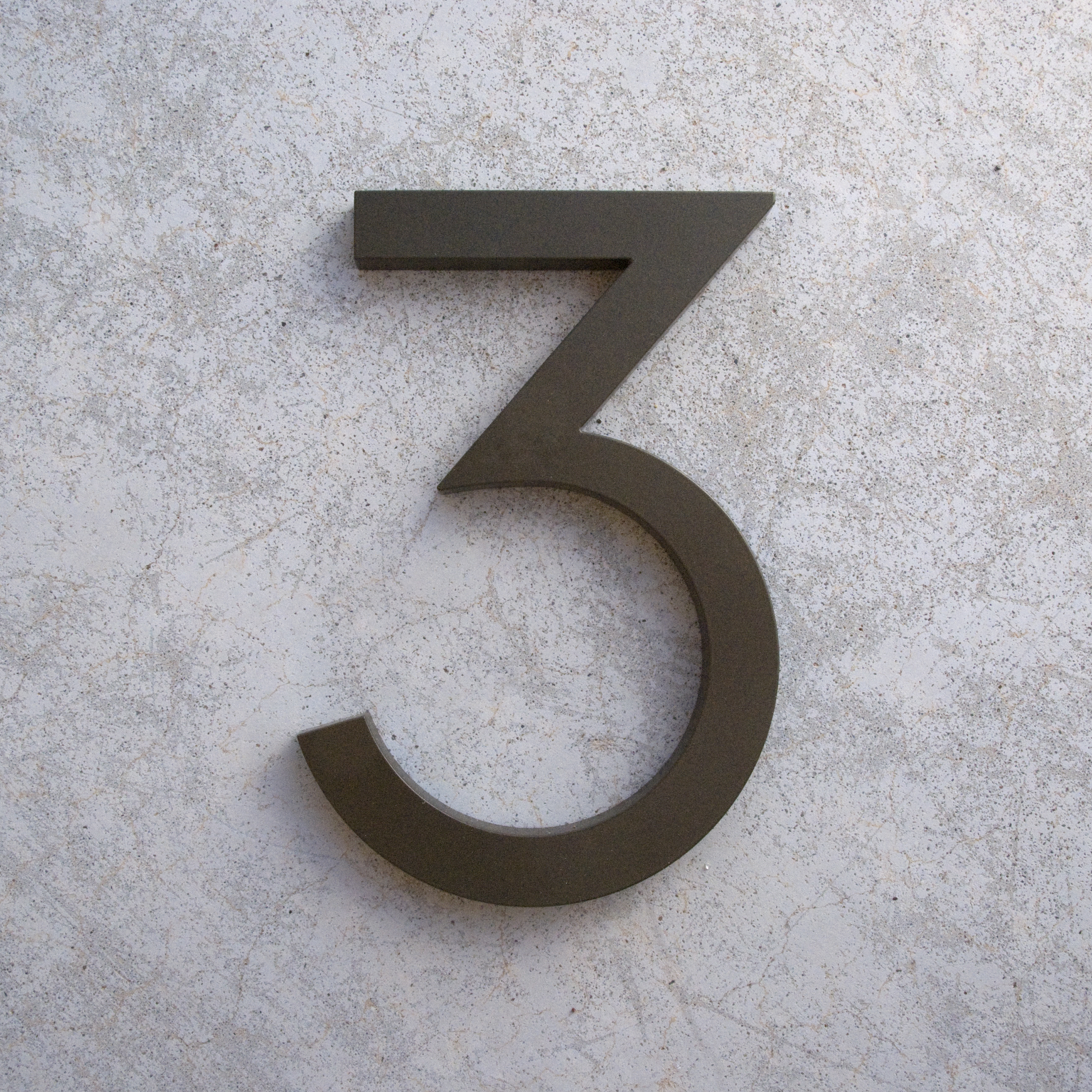modern house numbers and letters