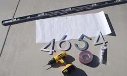 modern house numbers tools