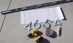 modern house numbers tools